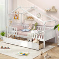 Twin House Bed with Drawers