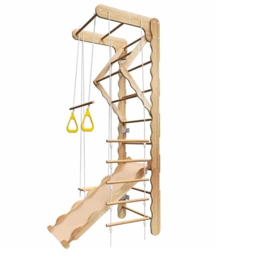 5-in-1 Wooden Indoor Jungle Gym
