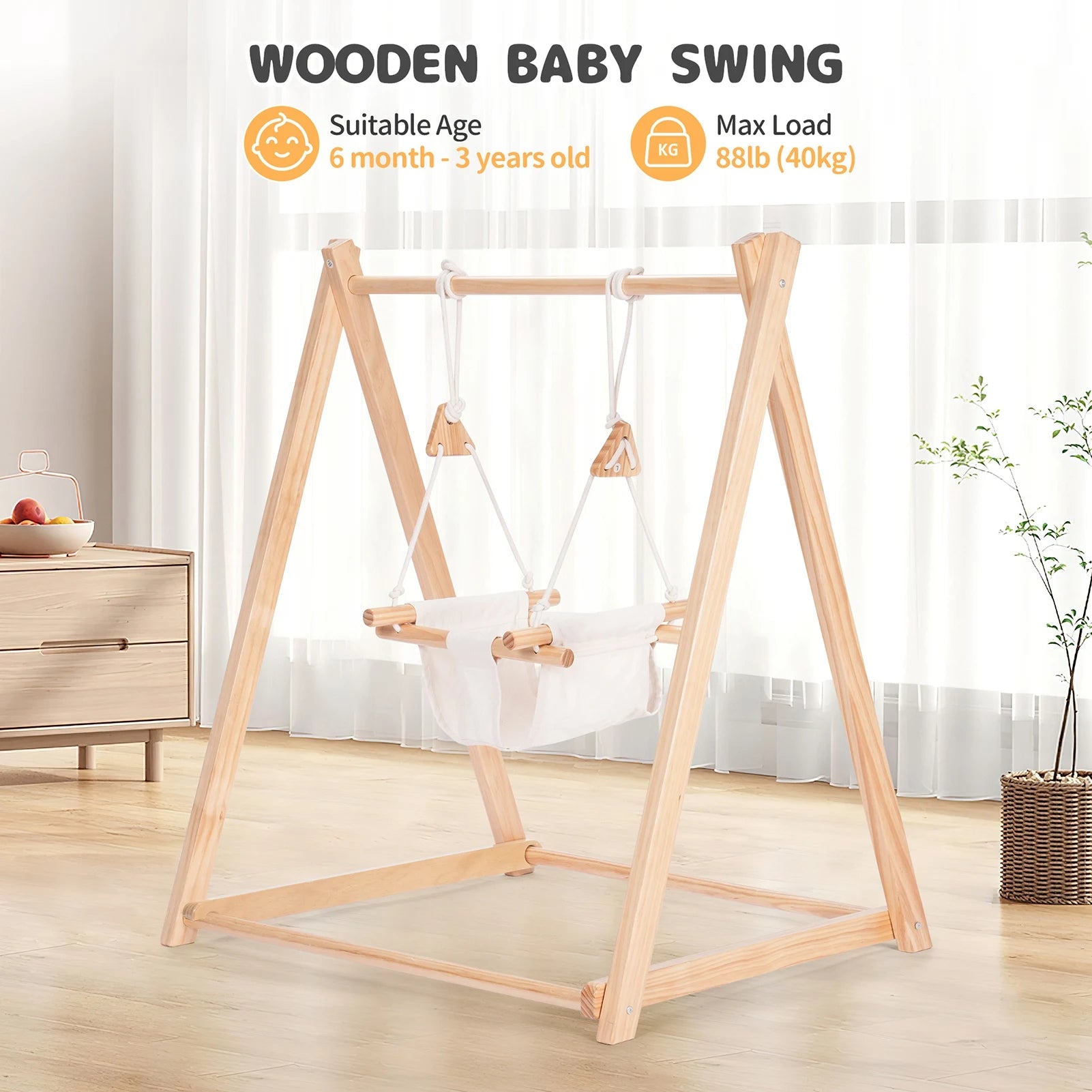 Wooden Frame Swing