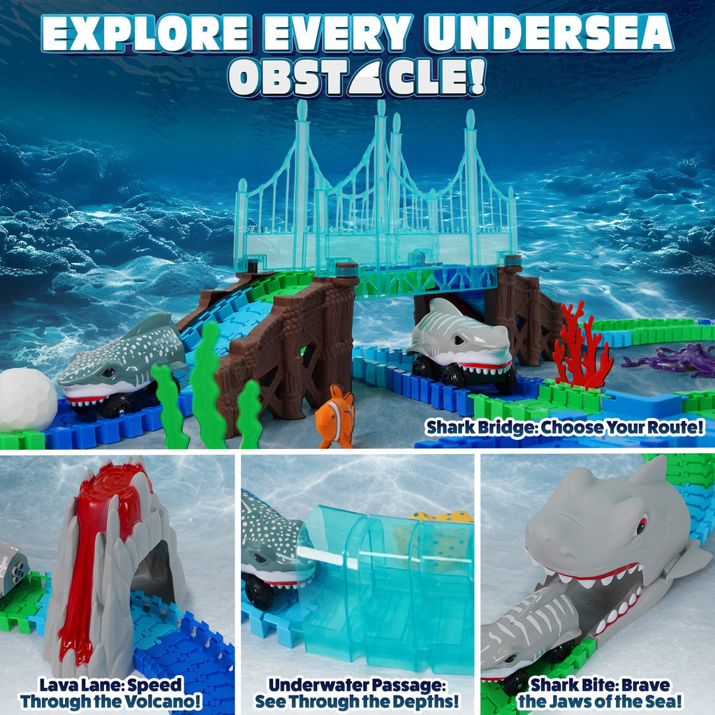 USA Toyz Sharky Seas Tracks Playset - 225 Pieces-1