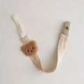 Cute Bear Baby Pacifier Chain Clips Holders Anti-Drop Chain Cartoon Teething Clips Teether Toy Soother Pacifier Strap