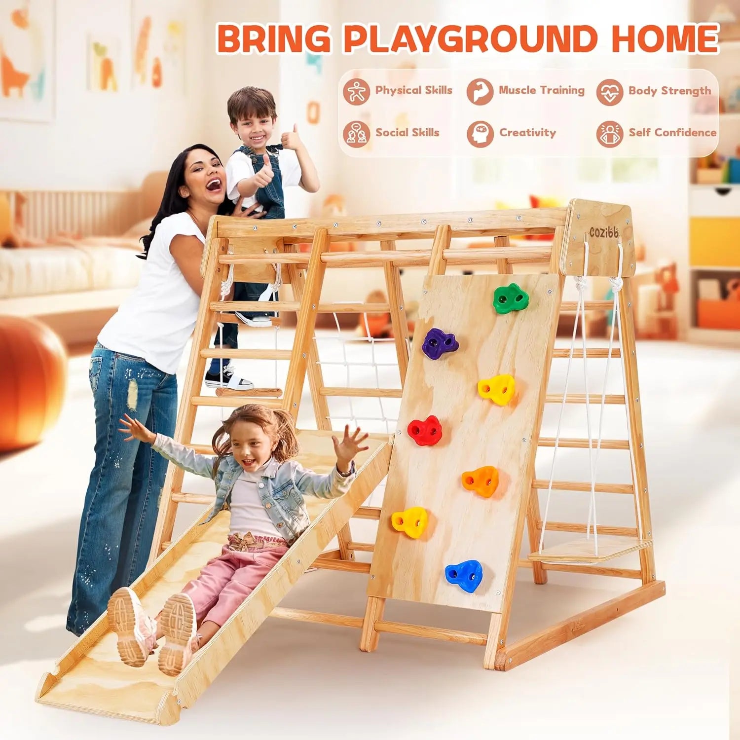 AdventurePark 7-in-1 Montessori Jungle Gym