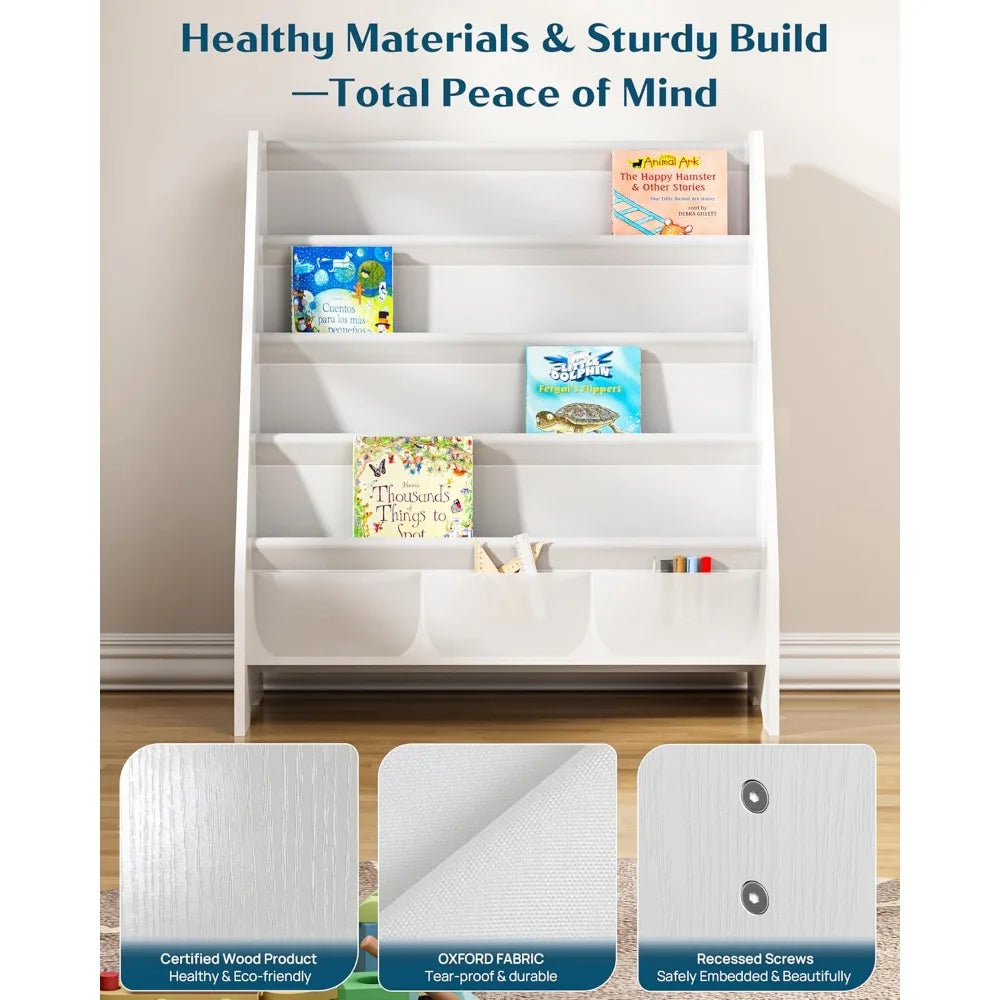 SEIRIONE Sturdy Kids Bookshelf