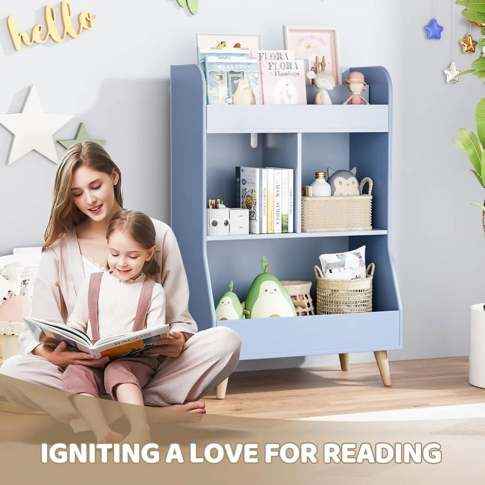 Arlopu 3-Tier Kids Bookshelf