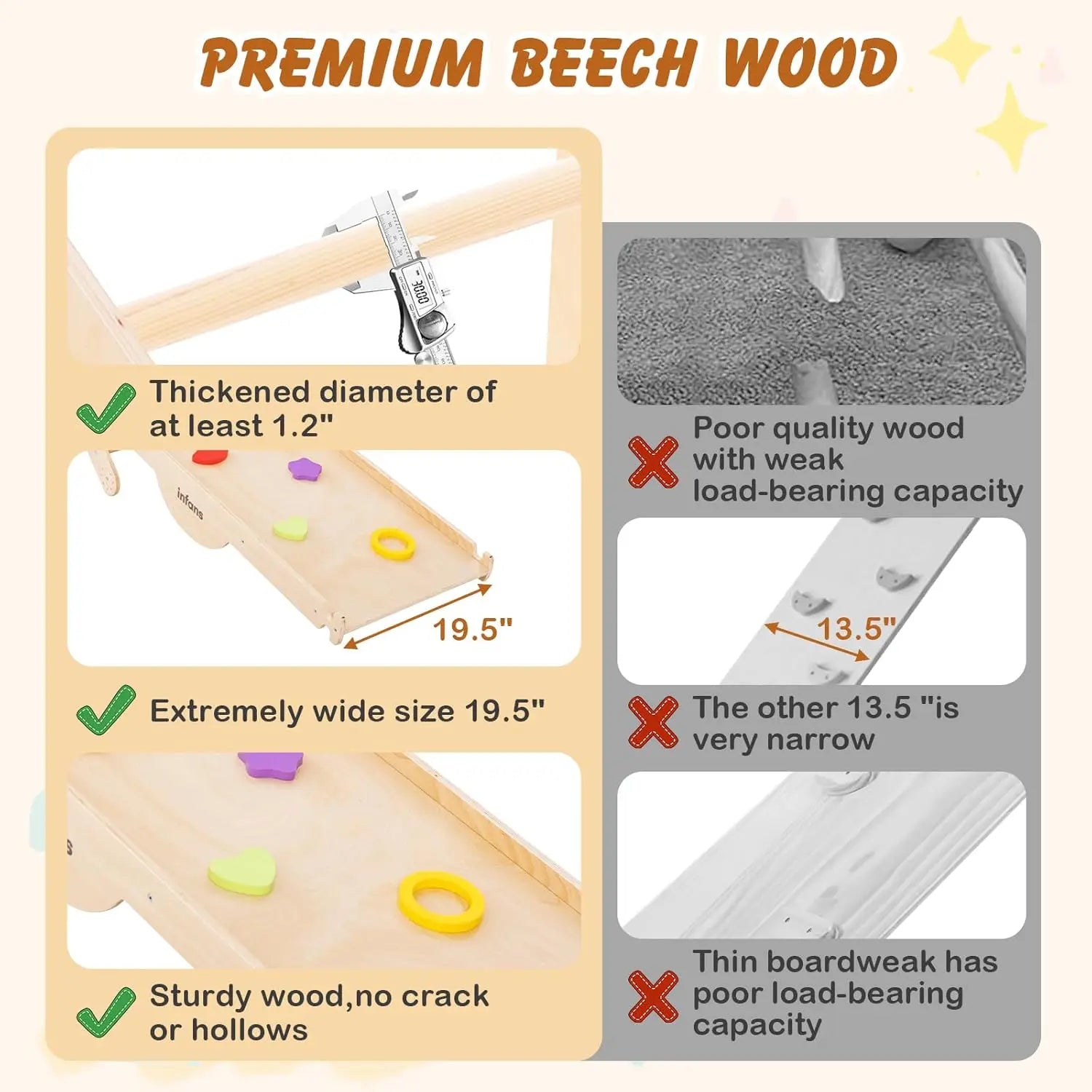 7-in-1 Wooden Montessori Climber Set