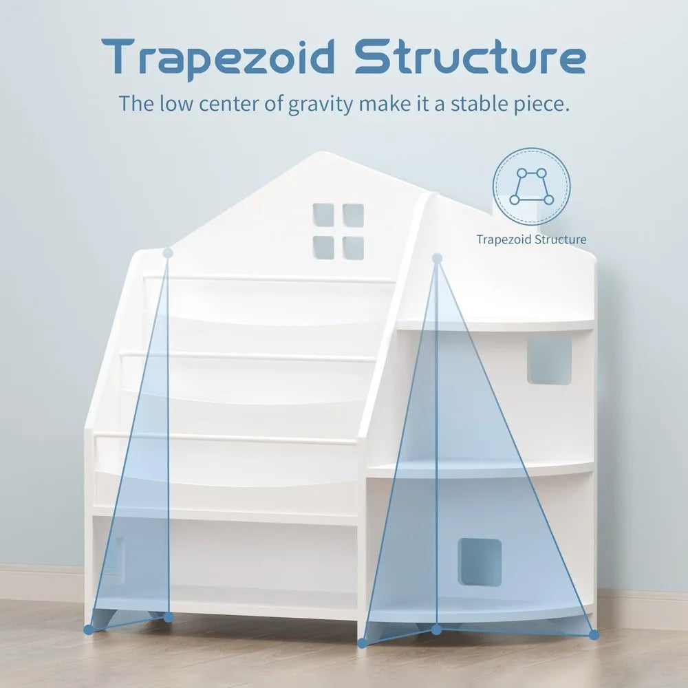 House-Shaped Kids Bookshelf