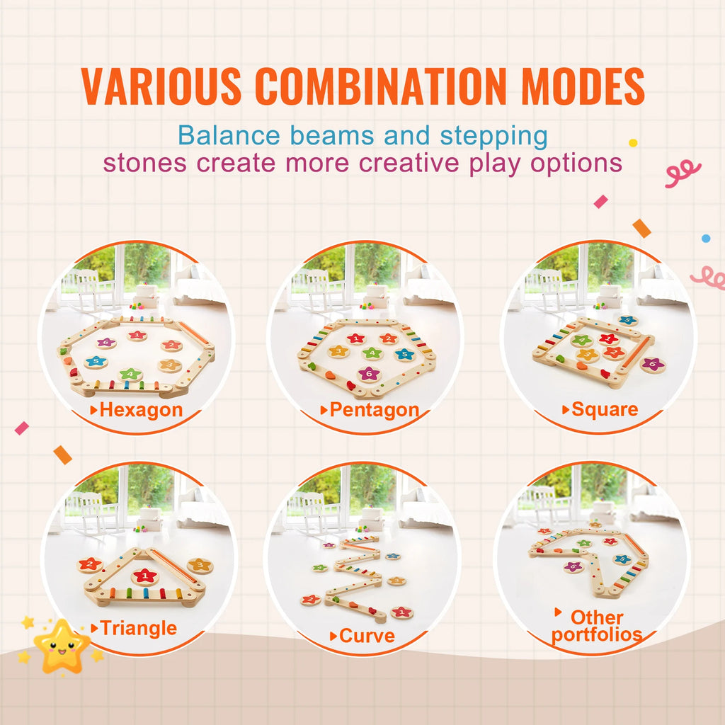 SucceBuy 6 PCS Wooden