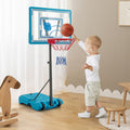 Kids Basketball Hoop Adjustable 3.8 FT Indoor Outdoor with Wheels-0