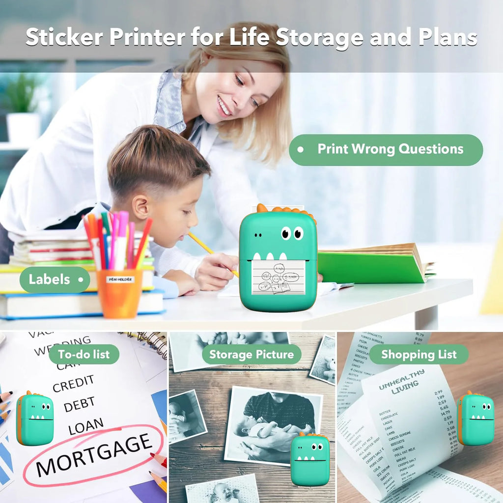 Kids Pocket Printer — Wireless Mini Thermal Printer for Creative Learning