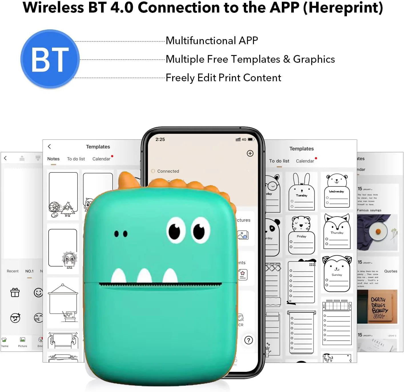 Kids Pocket Printer — Wireless Mini Thermal Printer for Creative Learning
