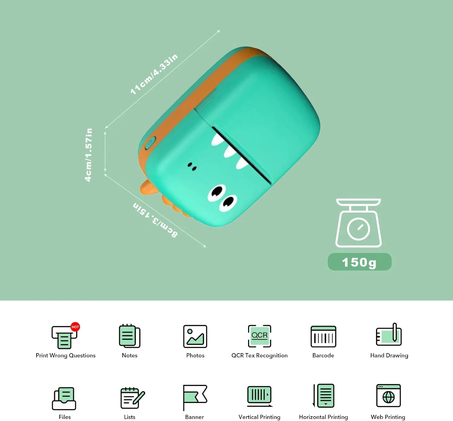 Kids Pocket Printer — Wireless Mini Thermal Printer for Creative Learning