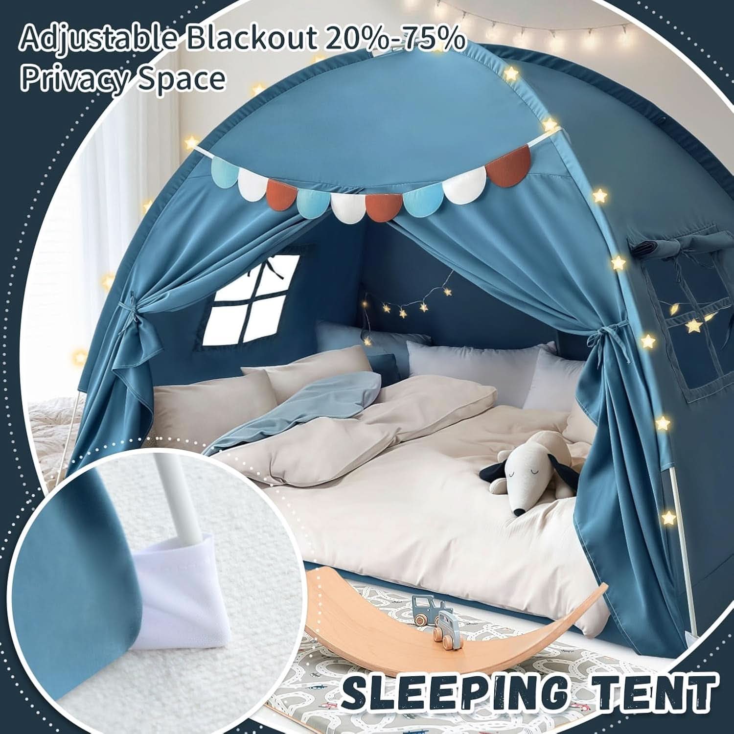 Fullsize Bedroom Canopy Playroom Privacy Tent Deluxe-3